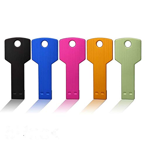 JUANWE 32GB USB Flash Drives 5 Pack Bulks Thumb Drives, USB 2.0 Flash Drive Colorful USB Key USB Drive, Random Color Memory Stick Waterproof Thumb Drive for Data Backup - Image 1