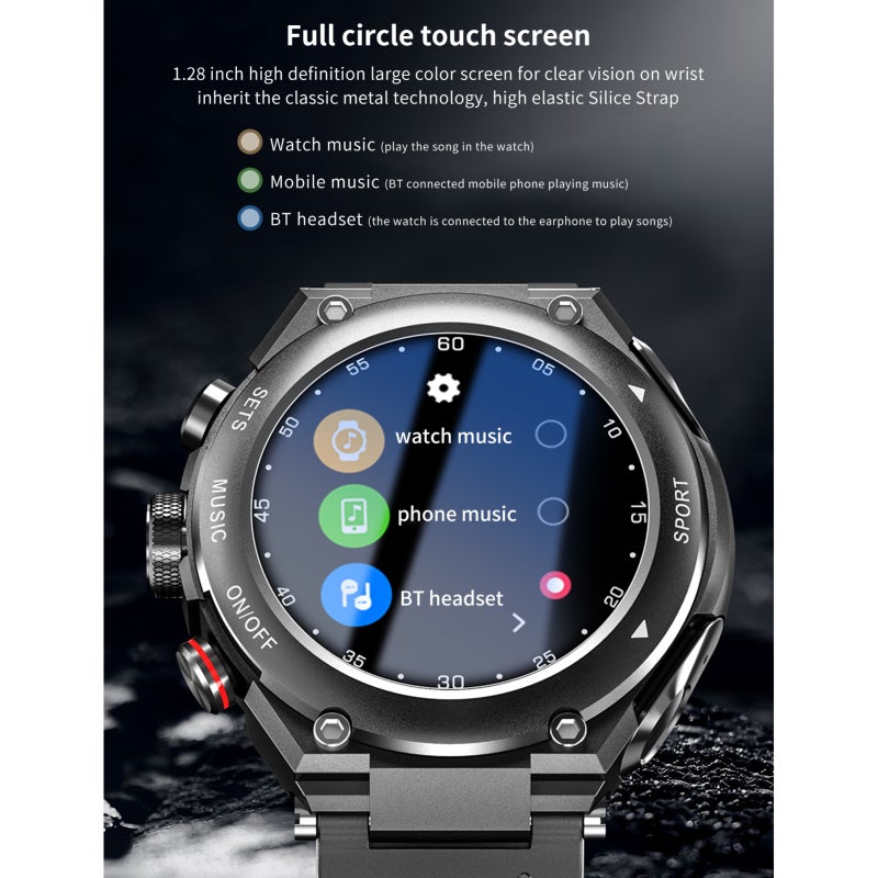 2 In 1 Smartwatch Wireless Earbuds - BT 5.0 Stable Connection Lower Energy Consumption IP67 Waterproof Touchscreen for Android iOS Health Sport Enthusiasts - Image 4
