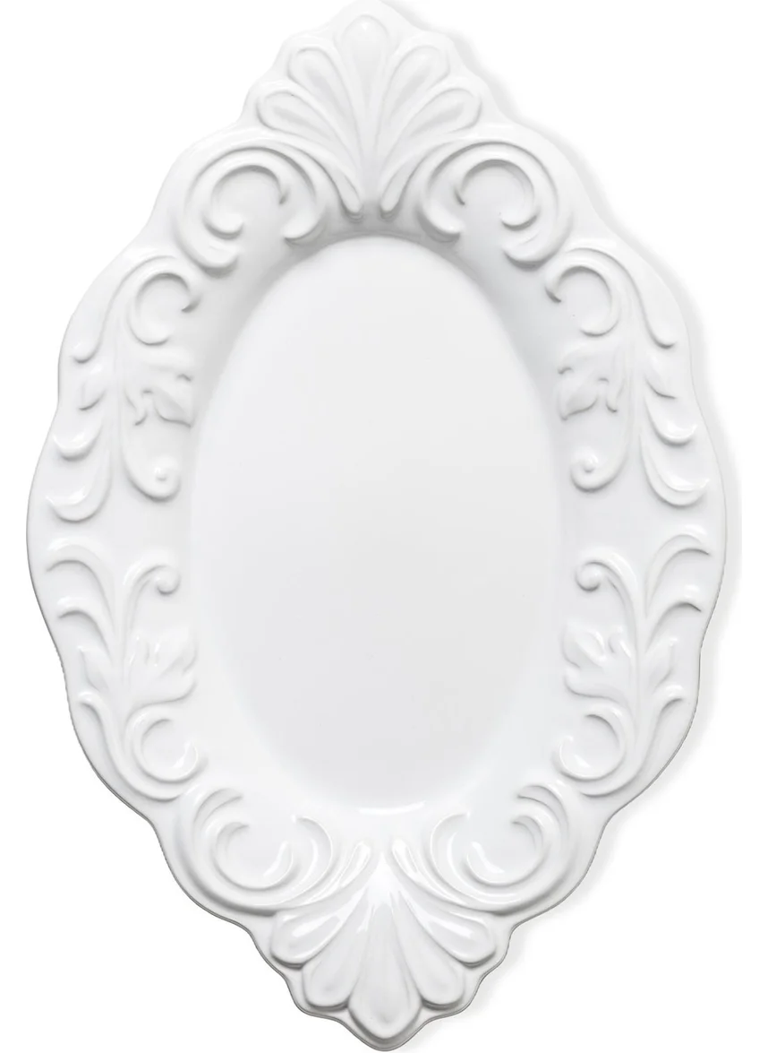 The Mia Grande Serving Plate White 44X29 cm GRD0016