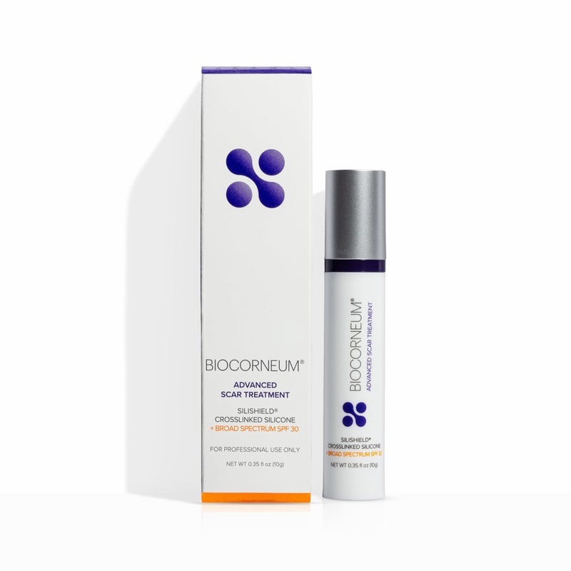 بيوكورنيوم علاج متقدم للندبات مع سيلشيلد SPF 30 10 جرام صنع في الولايات المتحدة جل سيليكون سريع الجفاف موصى به من الجراحين للندبات الجديدة والقديمة مناسب للأطفال فوق 6 أشهر
