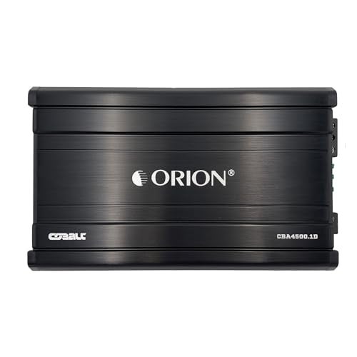 Orion مضخم صوت أحادي القناة من أوريون كوباالت CBA4500.1D للسيارات، 4500 واط، مستقر عند 2/4 أوم، فلتر تمرير منخفض وقابل للتعديل مع تعزيز الجهير، مزود طاقة MOSFET، مع زر الجهير - Image 2