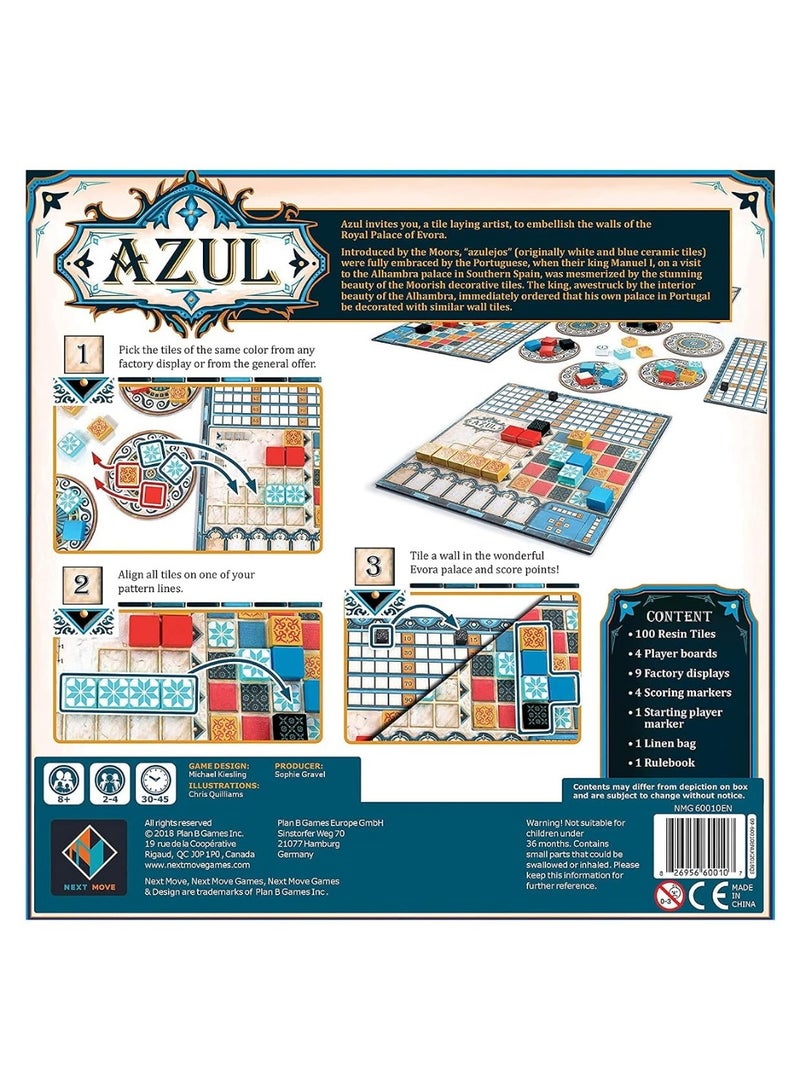 Azul Family Card & Board Games for Adults and Kids, Fun Strategy & Party for All Ages, Multi-Players, Perfect for Game Nights, Travel & Home Entertainment (Azul) - Image 2