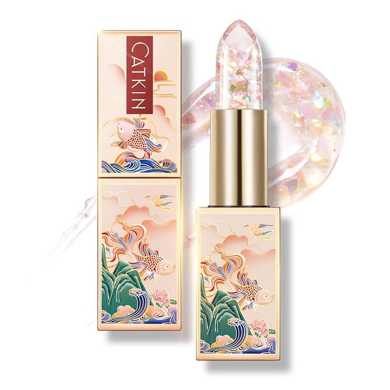 CATKIN Lip Balm Tinted Color Changing Lipstick Ultra Hydrating Lip Moistrurizer Lip Care with Vitamin E Nourishing For Cracked & Dry Lips 0.12 oz C04 Rainbow - Image 1