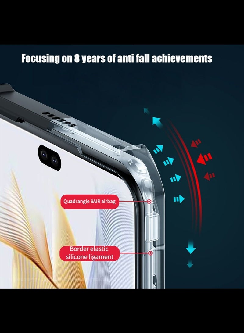 Compatible with Honor 90 Slim Case[Never Yellowing] Heavy Duty Cover for Honor 90 Accessories[Military Grade Drop Protection]  [High Flexbility] [Delicate Texture] Shockproof Airbag Bumper,Drop Teste