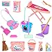 SOTOGO ONEST 18 Pieces Doll Housework Cleaning Supplies Miniature Mini Dollhouse Accessories Dollhouse Furniture Decoration Accessories for Dolls Pretend Play - Image 2