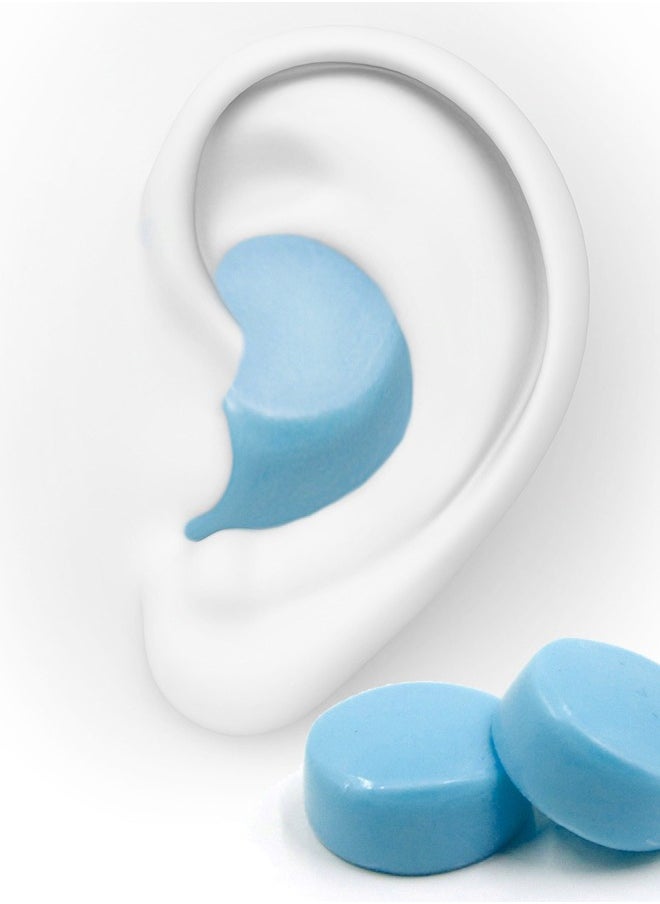 HASPRO - HASPRO [6-Pair Pack] Soft Silicone Earplugs for Sleeping, Swimming & Bathing, Anti-Snoring, Noise Cancelling Reusable Earplugs. Adults & Children (Blue) - Image 1