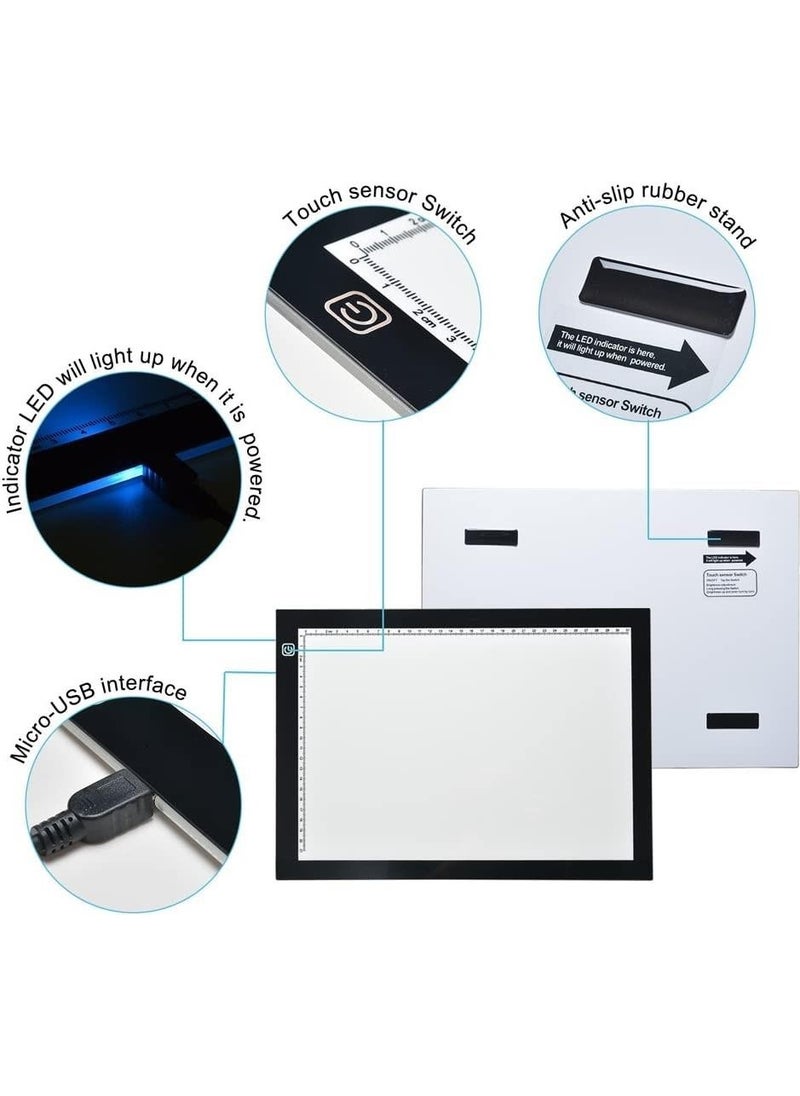 Valkyrie - LED Lighted A4 Size Drawing Copying Sketching Ultra Thin Animation Portrait Drawing Tablet - Image 1