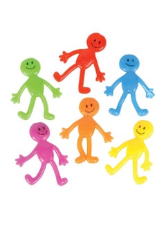 Rally Flexible Rubber Figures (12pcs) Multicolor Funny Assorted Stretchy Slimy Squishy Toy Stress Relief Anxiety  - Image 2