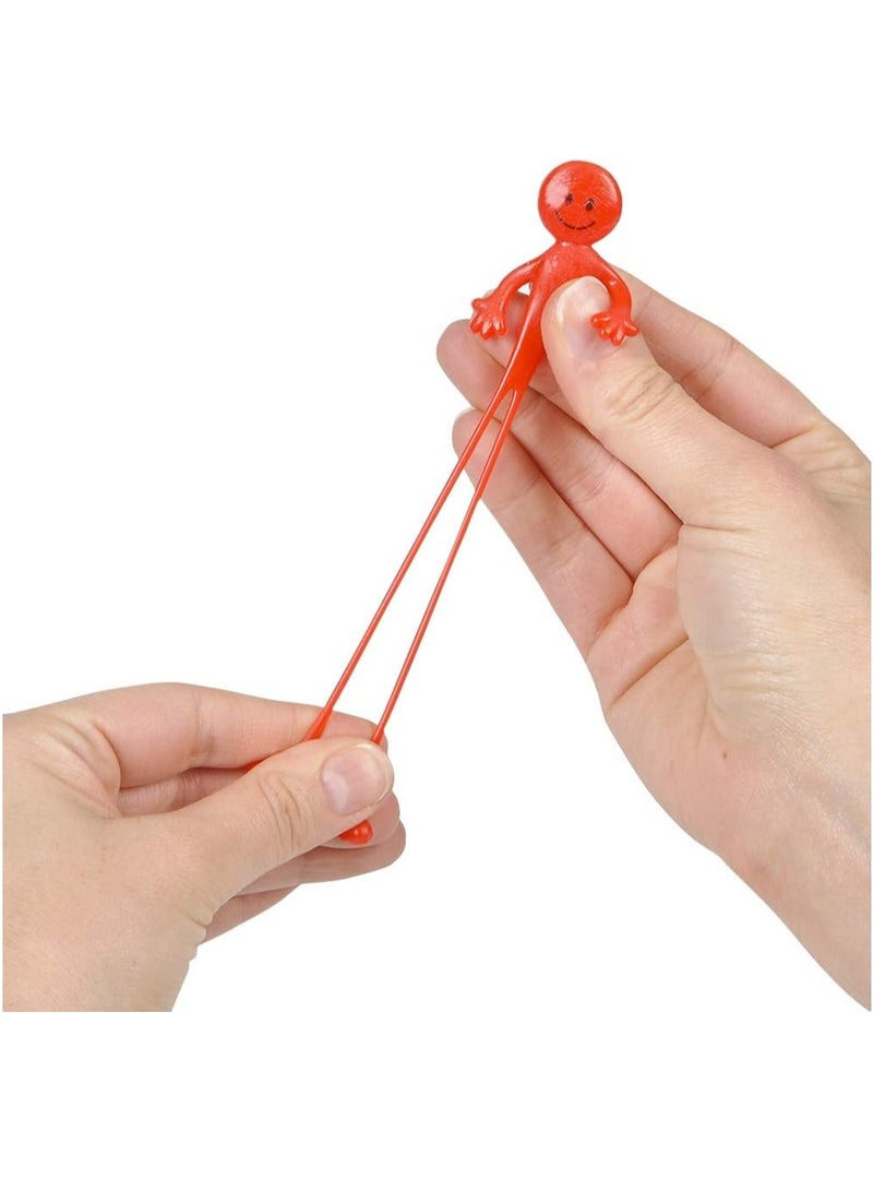 Rally Flexible Rubber Figures (12pcs) Multicolor Funny Assorted Stretchy Slimy Squishy Toy Stress Relief Anxiety - Image 3