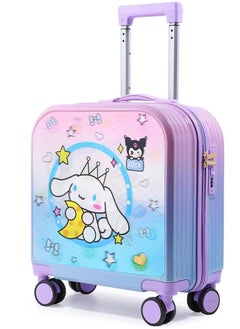 CityRiya-Long Kids' Luggage, Travel Suitcases for Girls Boys, Children's Cycling Luggage, 20" Toddler Suitcase Kid Ride Rolling, Travel Luggage Sets for Kid, Kids Ride On Suitcase, Child Carry-On Luggage  - Image 1