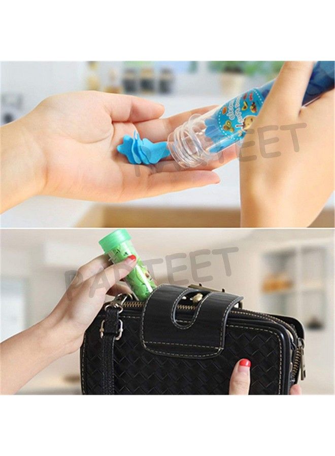 Parteet Flower Design Tube Shape Bottle Paper Soap Clean Soft Bath For Travel (Pack Of 2)(Assorted) - Image 5