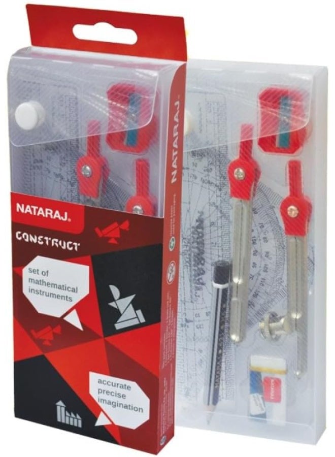 ناتاراج مجموعة أدوات ناتاراج كونستركت الرياضية - مجموعة هندسة كاملة للطلاب - Image 1