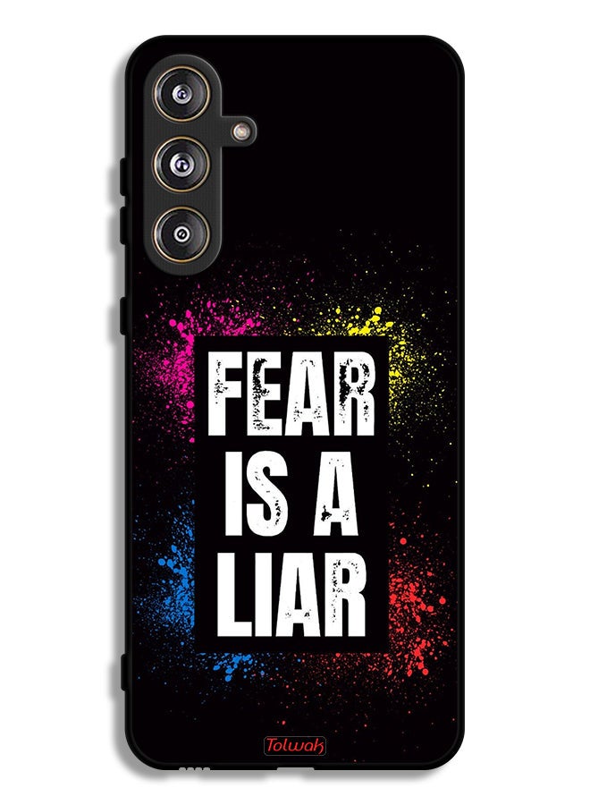 Tolwak Samsung Galaxy M55 5G Protective Case Cover Fear Is A Liar - Image 1