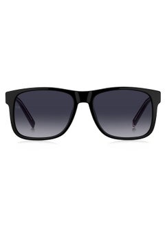 TOMMY HILFIGER Men's UV Protection Rectangular Shape Acetate Sunglasses TH 2073/S GREY 46 - Lens Size: 45.6 Mm - Black  - Image 3