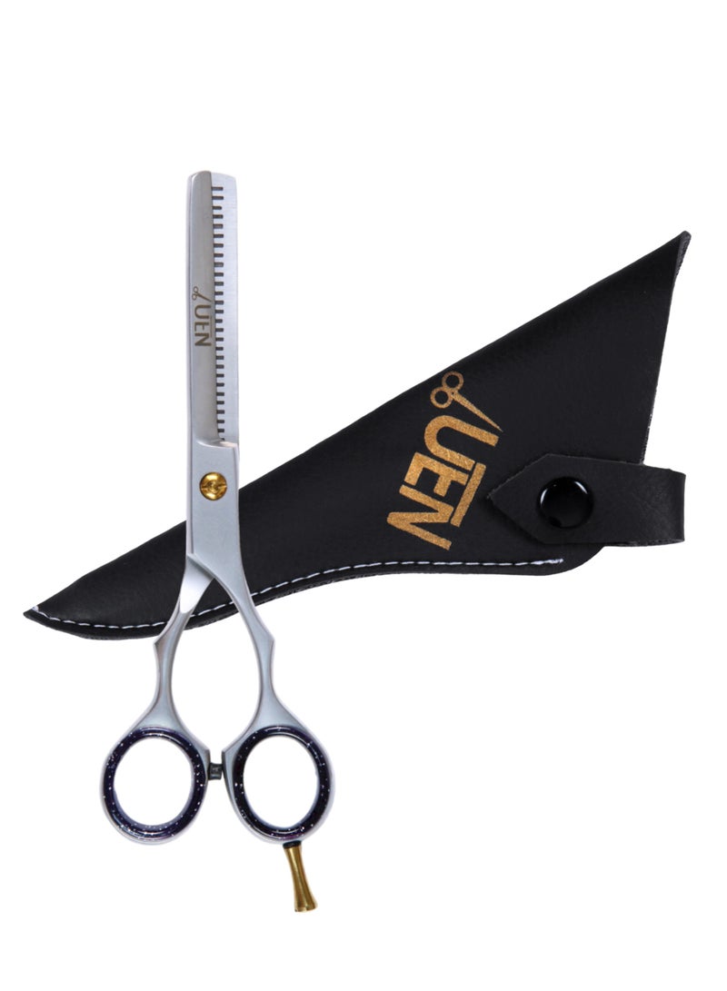 UEN Professional Thinning Shears, Thick Hair Cutting Scissors Stainless Steel Barber Hairdressing, Texturizing & Styling Haircut Razor Edge Teeth for Home, Salon Barber/Women/Men Kids  - Image 1