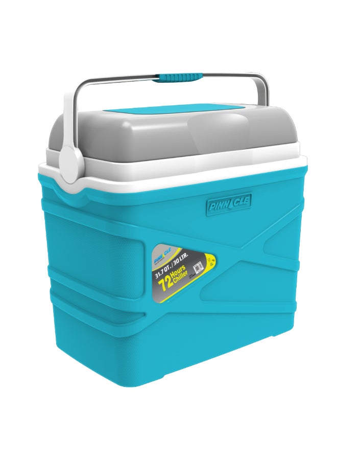 PINNACLE Plastic Insulated Pasco Ice Chest Blue and Grey 30 Liter TPX-7500 - Image 1