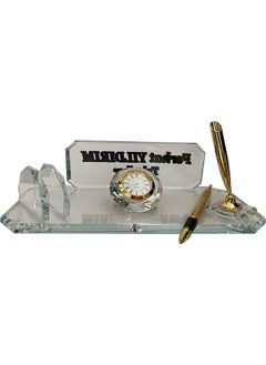 Mert Kristal Mert Crystal Table Nameplate Office Office M213-GOLD  - Image 2