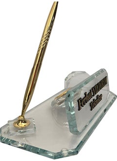 Mert Kristal Mert Crystal Table Nameplate Office Office M213-GOLD  - Image 4
