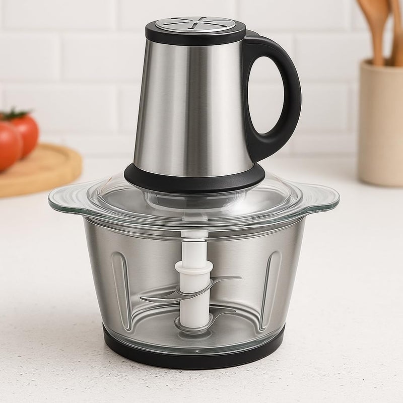 FITTO Electric Meat Grinder 3.8L – High-Power Food Processor for Grinding Meat, Sausages, Vegetables, and More – Stainless Steel Blades, Easy to Use, Ideal for Home Kitchens - Image 2