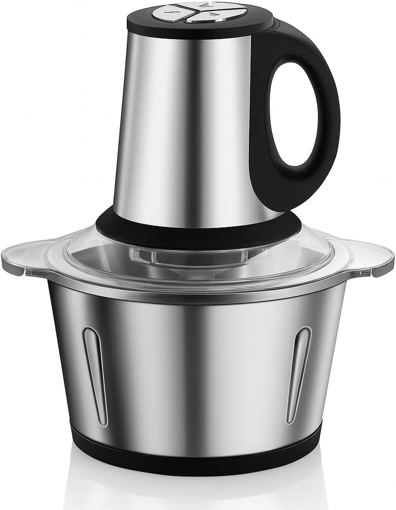 FITTO Electric Meat Grinder 3.8L – High-Power Food Processor for Grinding Meat, Sausages, Vegetables, and More – Stainless Steel Blades, Easy to Use, Ideal for Home Kitchens - Image 1