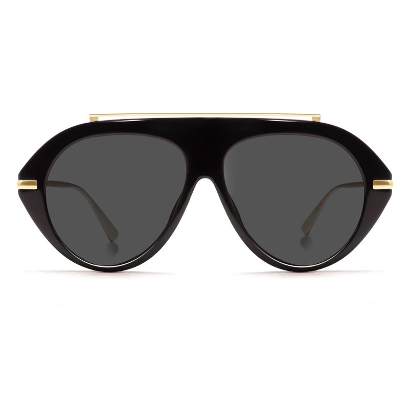 TYA Oversized Aviator Sunglasses for Women Men, Trendy Retro 70s Big Large Gold Vintage Aviators Sun Glasses - Image 1