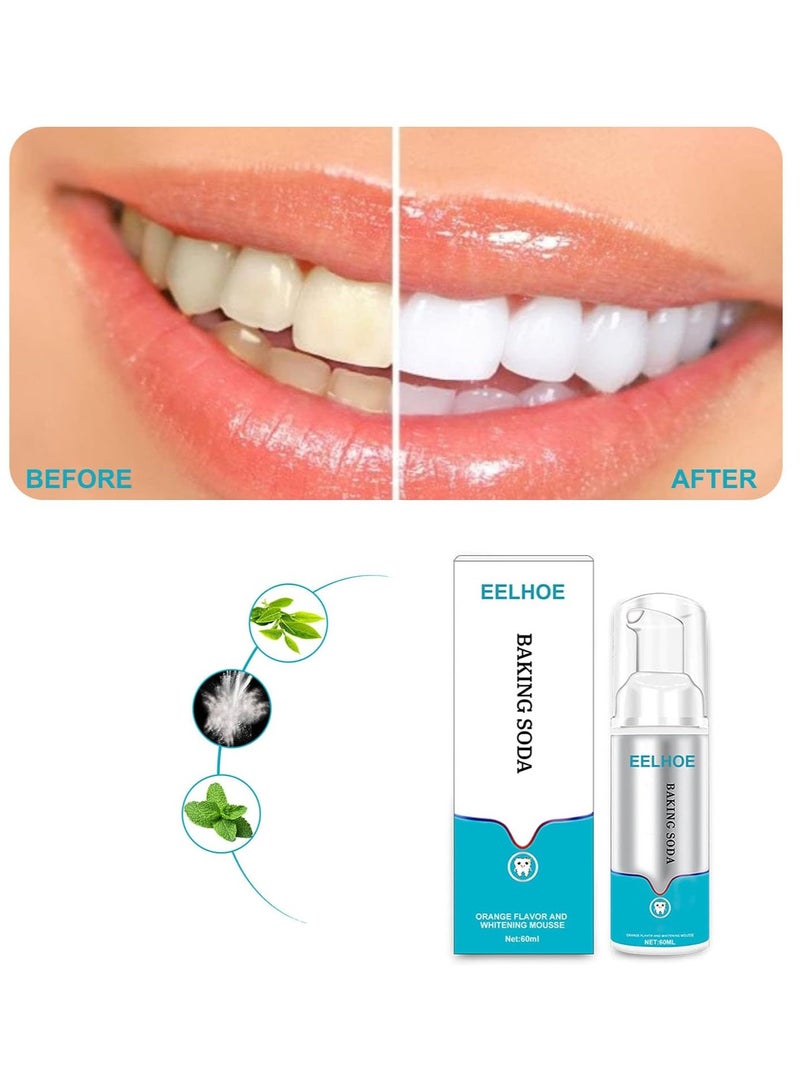 EELHOE Deep Cleaning Foam Toothpaste Teeth Cleansing Whitening Mousse Baking Soda Toothpaste Remove Yellow Teeth Fresh Breath Toothpaste - Image 2