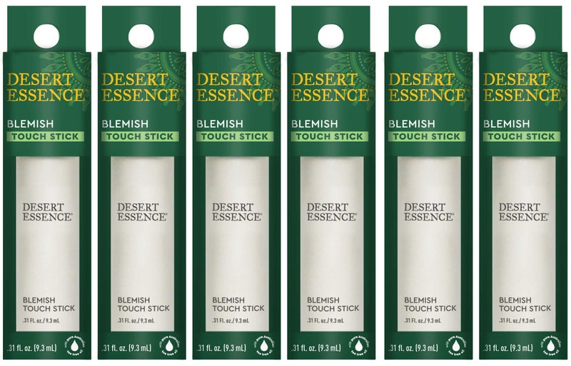 Desert Essence Herbal Blemish Touch Stick with Natural Extracts & Essential Oils - .31 Fl Ounce - Pack of 6 - Antiseptic Tea Tree Oil - Chamomile - Lavender - Palmarosa - Clear & Radiant Skin - Image 1