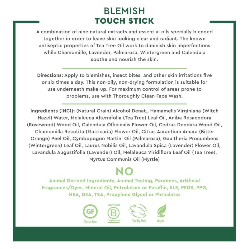 Desert Essence Herbal Blemish Touch Stick with Natural Extracts & Essential Oils - .31 Fl Ounce - Pack of 6 - Antiseptic Tea Tree Oil - Chamomile - Lavender - Palmarosa - Clear & Radiant Skin - Image 2