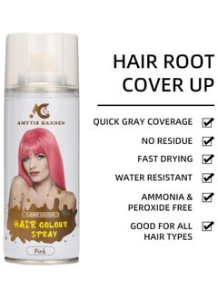 AMYTIS GARDEN Hair Colouring Spray  color Pink 135ml  - Image 4