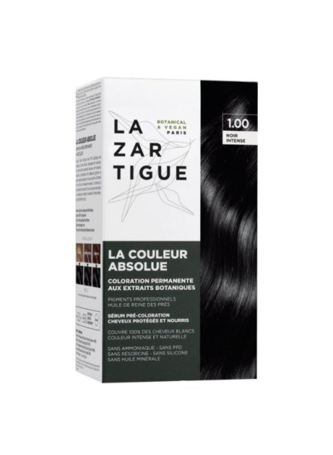 Lazartigue Permanent Hair Color 1.00 Black - Image 1