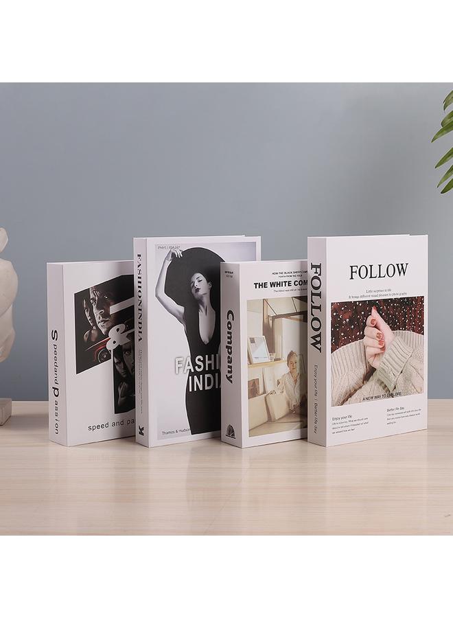 Bluejw New Modern English Foldable Simulation Decorative Book Small Objects Storage Home Living Room Shop Window Decorations - Image 4