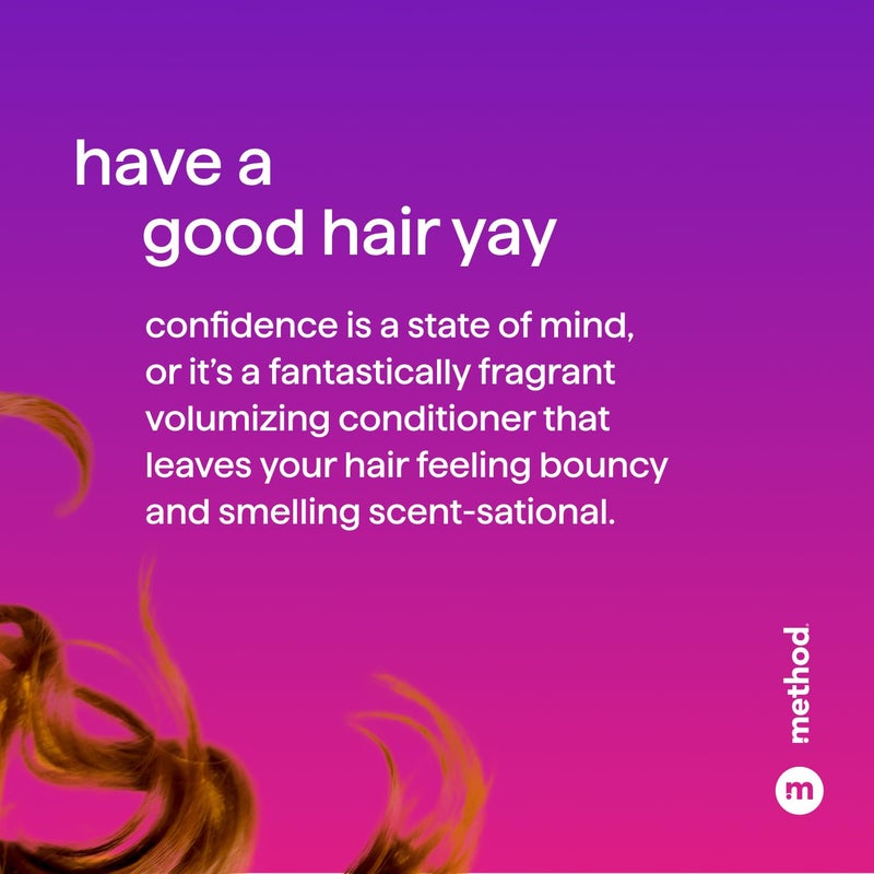 Method Volumizing Conditioner, Pure Peace with Rose, Peony, and Pink Sea Salt Scent Notes, Paraben and Sulfate Free, 13.5 oz (Pack of 1) - Image 3