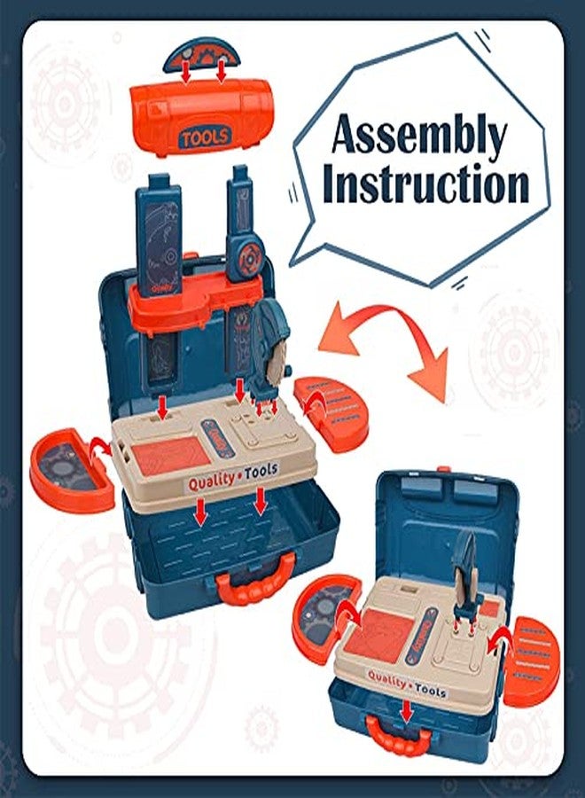 Biltoxi 3 in 1 Carry Along Tool Set Pretend Play Toy, 21 Pcs, Pretend Play Learning Toy for Boys Girls Kids Toddler 3 4 5 6 Year - Image 4