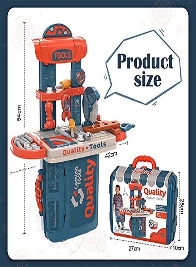 Biltoxi 3 in 1 Carry Along Tool Set Pretend Play Toy, 21 Pcs, Pretend Play Learning Toy for Boys Girls Kids Toddler 3 4 5 6 Year - Image 3