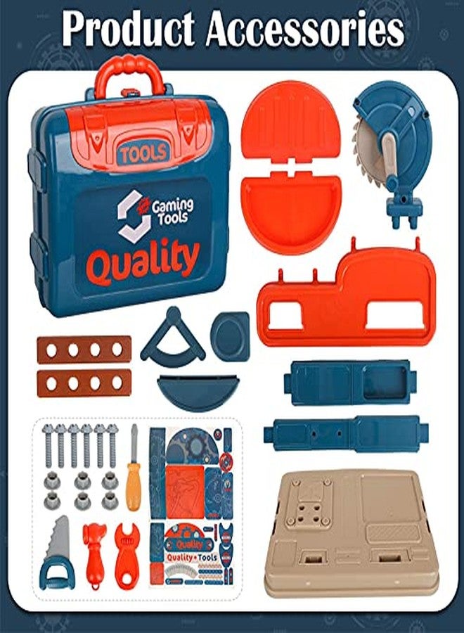 Biltoxi 3 in 1 Carry Along Tool Set Pretend Play Toy, 21 Pcs, Pretend Play Learning Toy for Boys Girls Kids Toddler 3 4 5 6 Year - Image 5