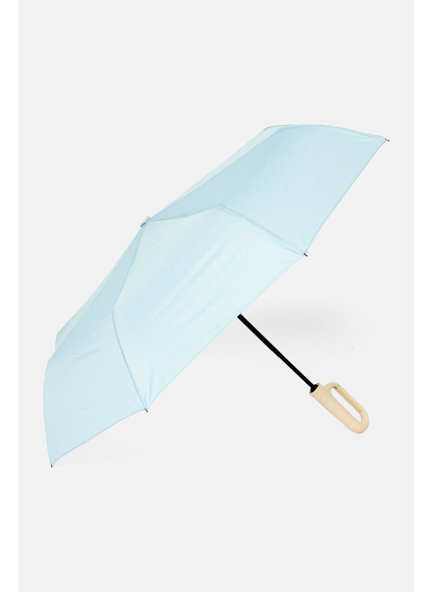 ELLEN TRACY Auto Open And Close Carabiner Umbrella - Slate Blue  - Image 1