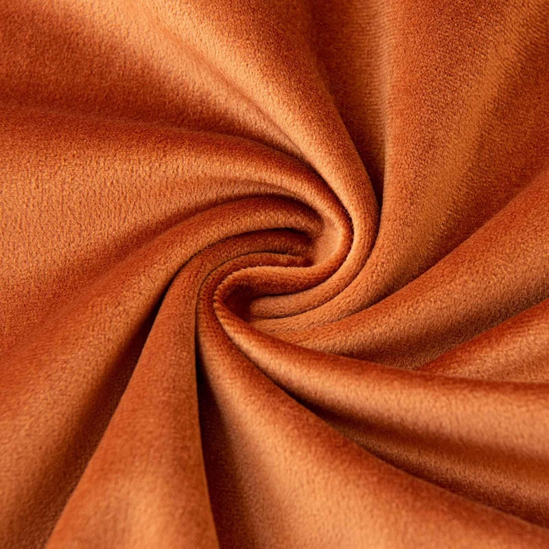 JUSPURBET Burnt Orange Decorative Velvet Throw Pillow Covers 16x16 inch Set of 2 Broadside Soft Cushion Case with Invisible Zipper for Sofa Couch Bed - Image 5