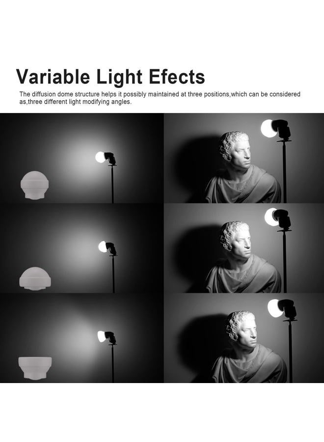 Godox AK-R22 Collapsible Diffusion Dome, Diffuser for Godox V1/ V1pro Round Head Flash, Godox AD100Pro, Godox H200R - Image 4