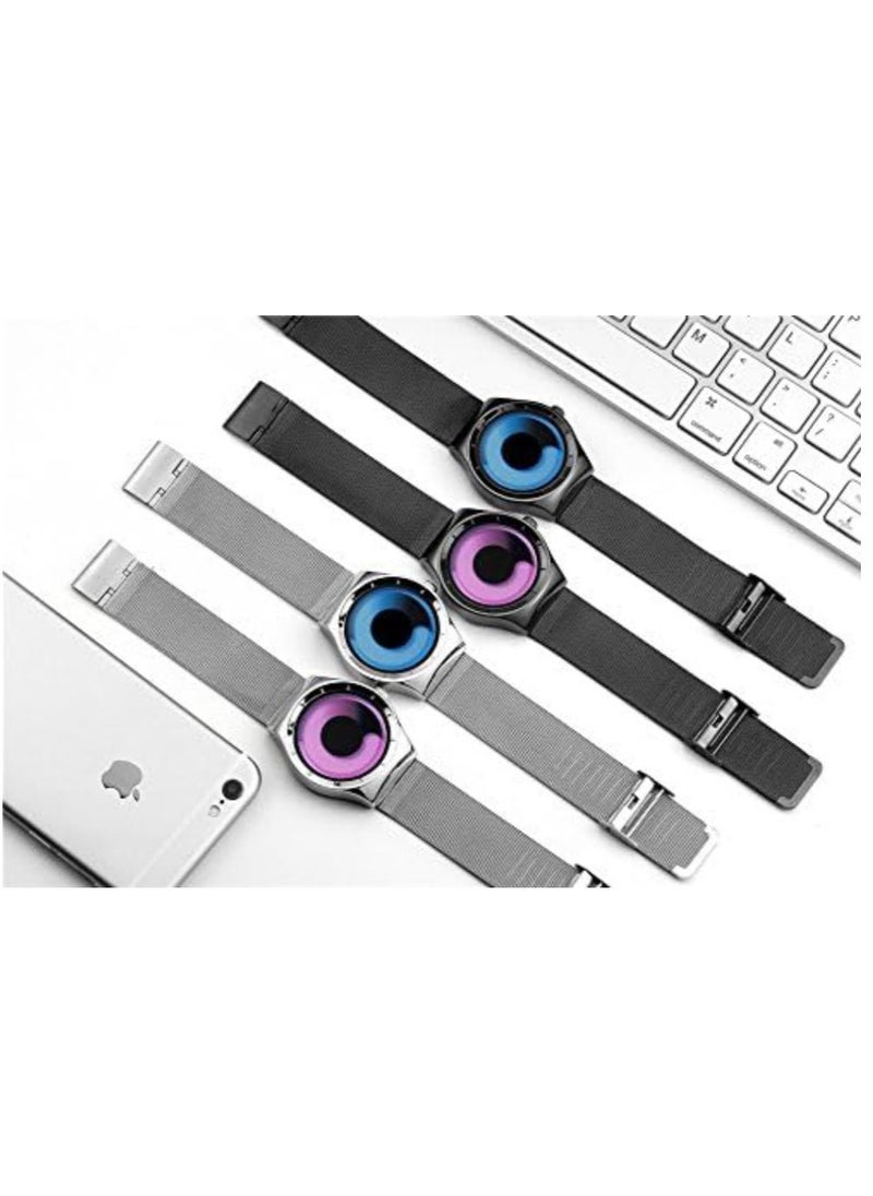 GUANQIN - Men's Watches Ultra Thin Stainless Steel Mesh Band Waterproof Quartz Wrist Watch - Image 1