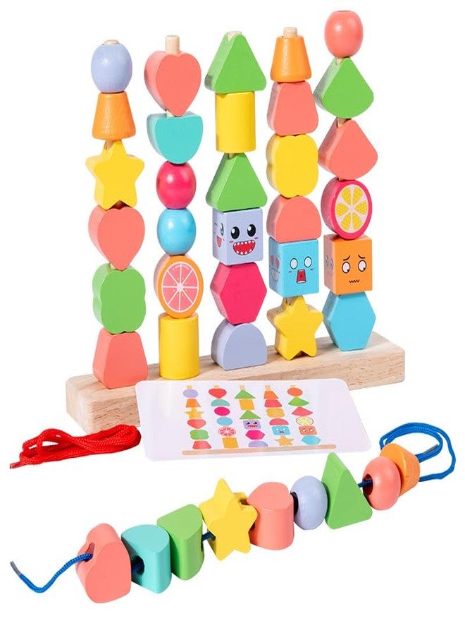 BUSHIKO Geometric Shape Pairing Building Block Set Column Sensory Integration Training: Five Sets of Pillar Early Education Enlightenment Cognitive Toys for Young Children - Image 1