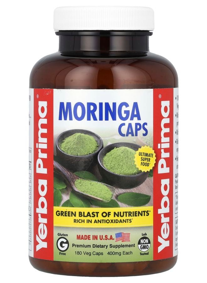Yerba Prima Moringa Caps 400 mg 180 Veg Caps