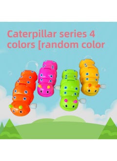 Wind-Up Spring Toy For Babies And Toddlers Small Animal Jumper Educational Children Plaything Plastic Multi-Sized Interactive-Color:Coil Caterpillar 1 Random Color