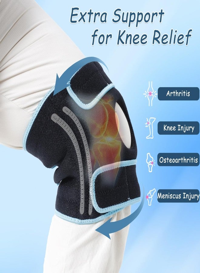 King Mills Extra Large Knee Brace Support, Adult 4XL, Blue Black - Image 5