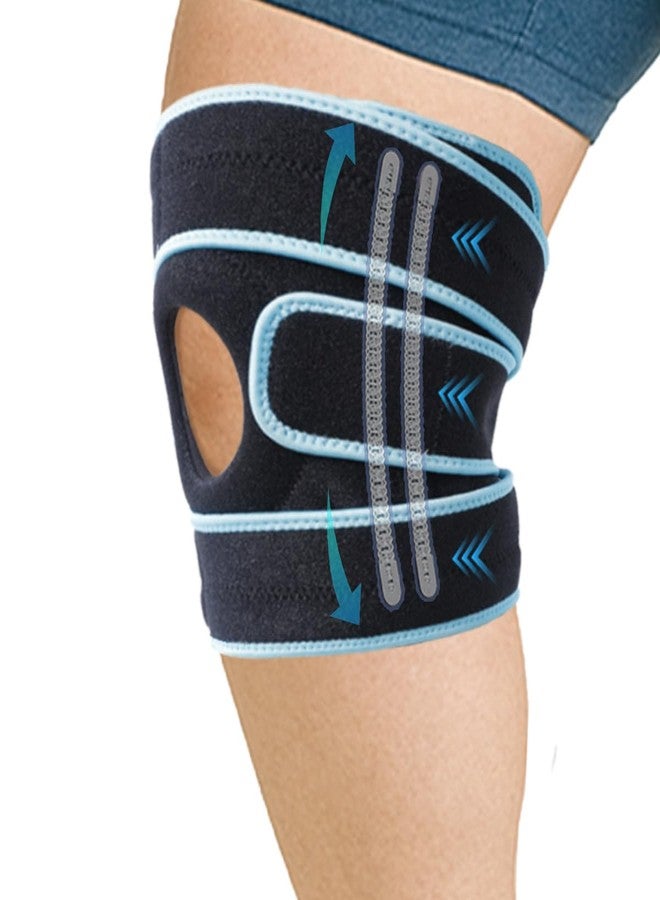 King Mills Extra Large Knee Brace Support, Adult 4XL, Blue Black - Image 1