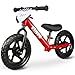 KRIDDO Toddler Balance Bike 2 Year Old Age 18 Months to 5 Years Old 12 Inch Push Bicycle with Customize Plate 3 Sets of Stickers Included Steady Balancing Gift Bike for 23 Boys Girls Red - Image 4