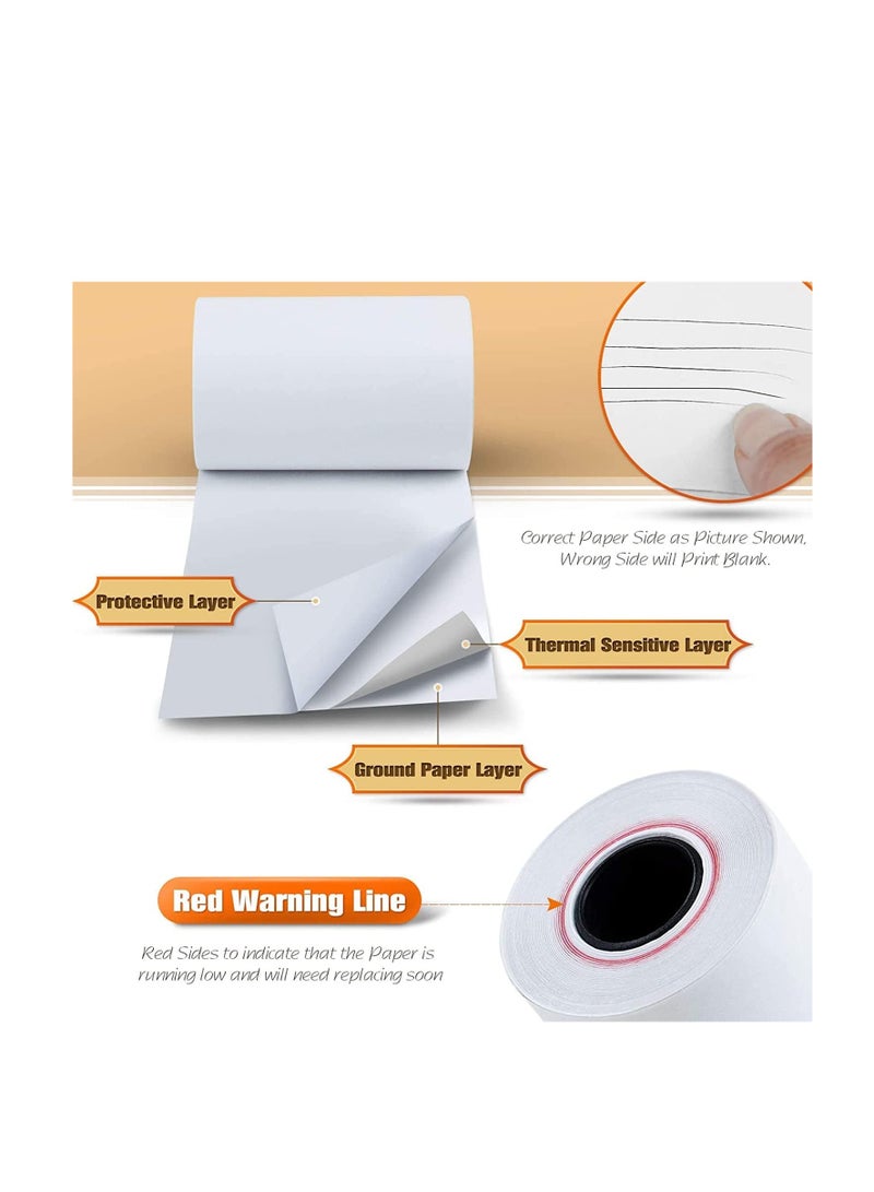 MARKQ Thermal Paper Receipt Rolls 57 x 40mm Bill Ticket Printing for POS/Cash Register Receipt Credit Card Machine, EPOS [10 Rolls] - Image 3