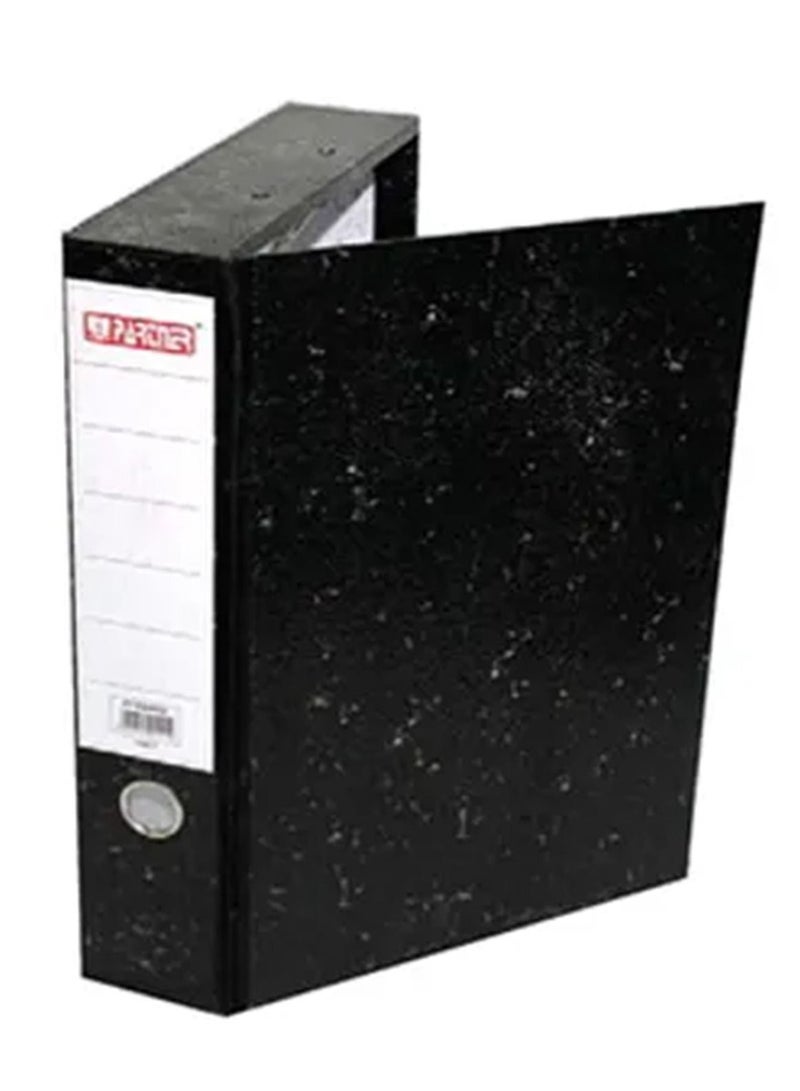 PARTNER ملف صندوقي صلب مكون من 5 قطع باللون الأسود - Image 2