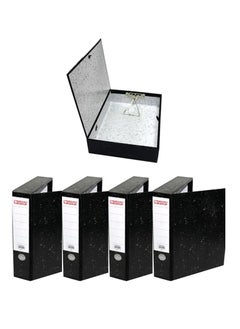 PARTNER 5-Piece Rigid Box File Black Colour  - Image 1