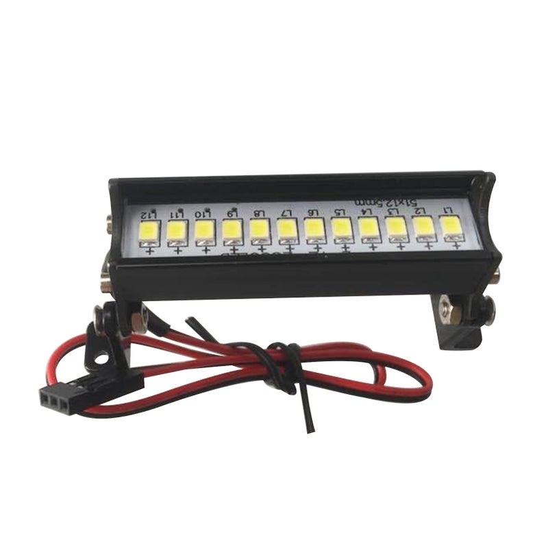 55mm 12 LED Roof Light Replacement for Axial SCX10 Traxxas TRX4 D90 Redcat GEN8 hpi RC Car - Image 1