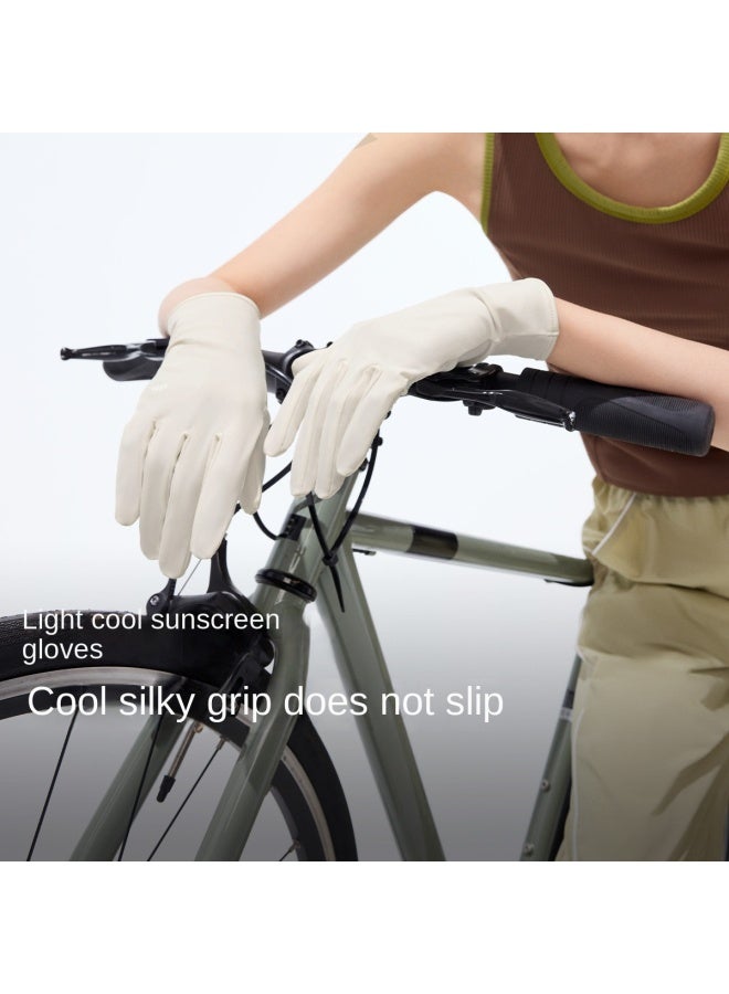 Light Cool, And Comfortable Sun Protection Gloves】cloud-like Yarn, Long-lasting Sun Protection, Washable, Full Palm Coverage - Image 2